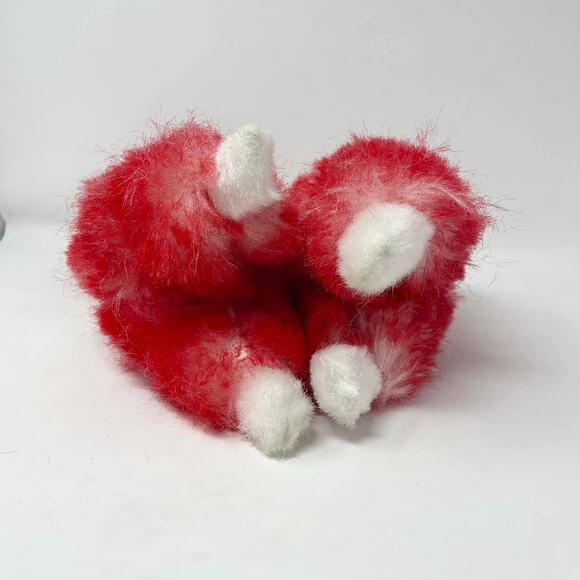 Vintage Superior Toy &‎ Novelty Red & White Poodle Stuffed Foam Pellet Plush 15" - Picture 6 of 8